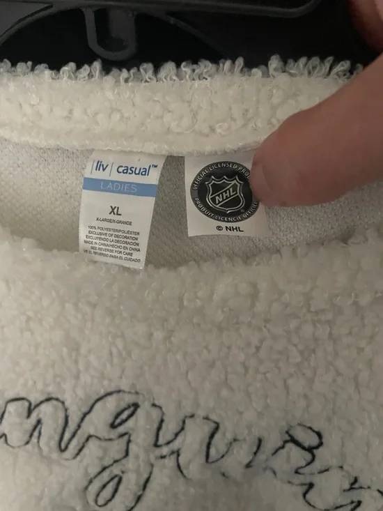 Penguins Cozy Sherpa Sweatshirt - Cream - Picture 6 of 6